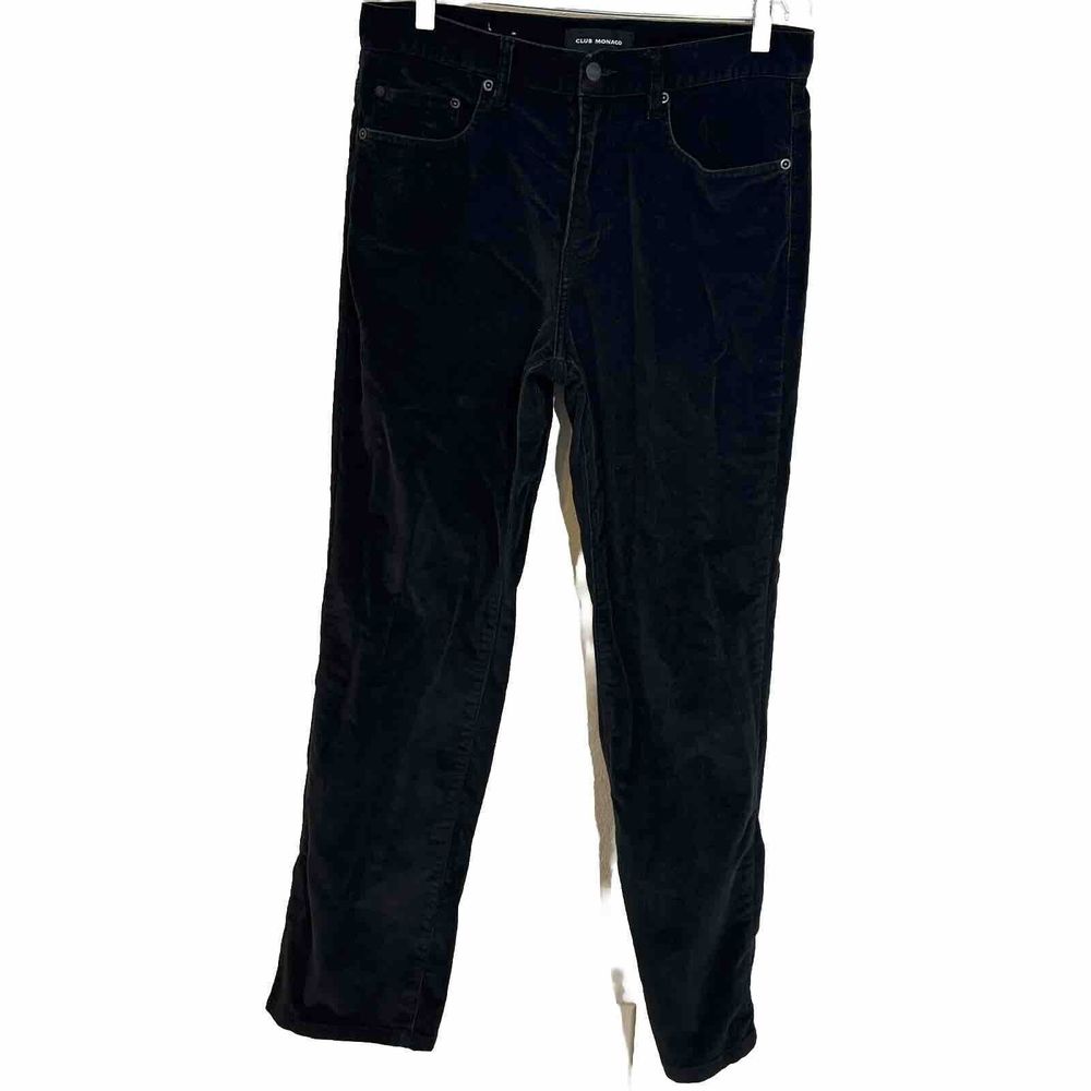 Club Monaco Corduroy Pants Mens 31‎ x 32 Black